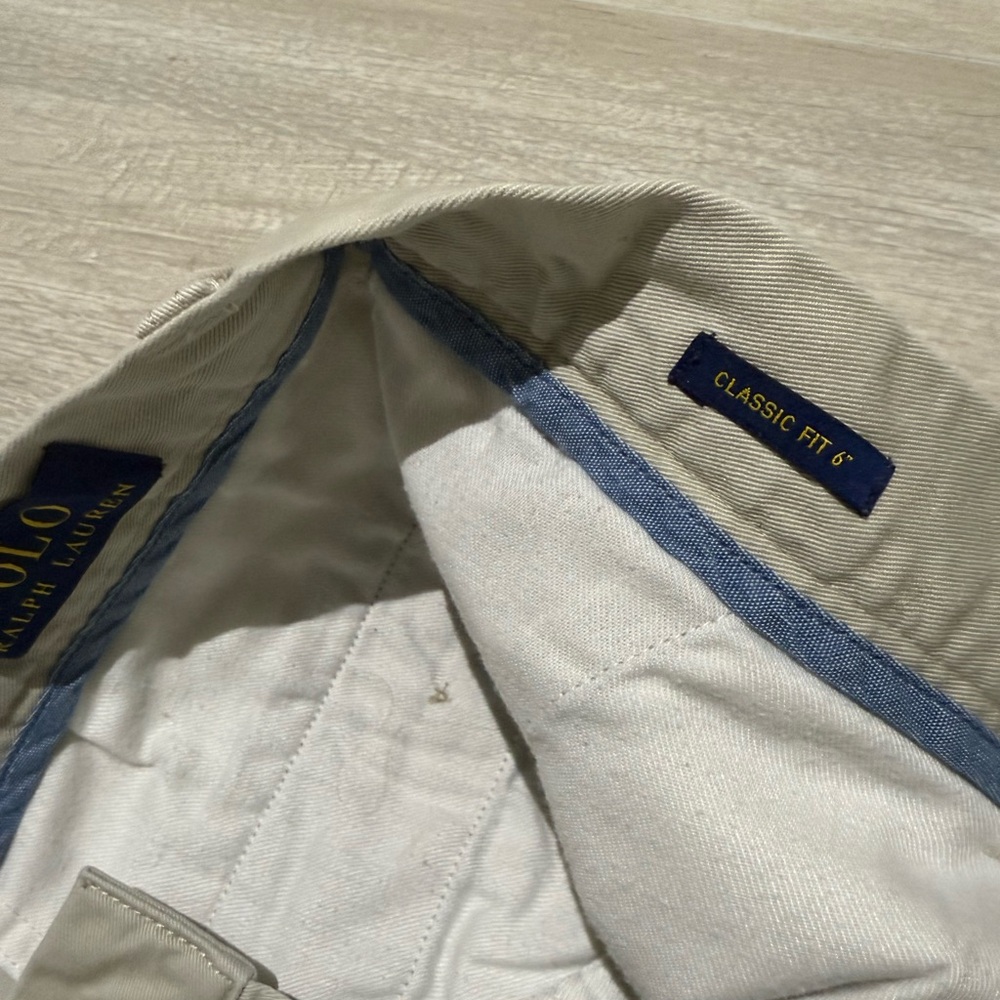 Polo Ralph Lauren Men's Classic Tan Shorts size 30. Classic for 6 in shorts - Picture 4 of 7